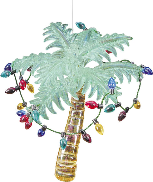 C&F Home Palm Tree with Christmas Lights Beach Coastal Christmas Xmas Ornament Green...