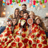 Lhedon Pizza Blanket for Teen Kids, 60 Inch Throw Blanket, Round Pepperoni Pizza Food Blanket, Funny Gifts for Boy Girl, Soft Flannel Blanket for ...