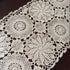 Abreeze Rustic Floral Table Runner Hand Crochet Table Doily Beige Cotton Lace Table Decoration for Coffee Table 15.7"X59"...