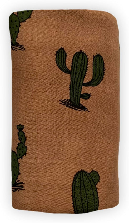 Leyl&Ari Muslin Swaddle Blanket 100% Organic Cotton Lightweight Receiving Wrap for Infant & Newborn (Cactus, 47X47)...