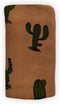 Leyl&Ari Muslin Swaddle Blanket 100% Organic Cotton Lightweight Receiving Wrap for Infant & Newborn (Cactus, 47X47)...