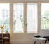 Aquazolax Rod Pocket White Sheer Curtains 72 inches Long Light Filtering Voile Curtain for French/Front Doors/Open Closet (25" Wide, 1 Panel in Wh...