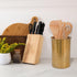 Darware Hammered Gold Kitchen Utensil Holder / 7-Inch Tool Caddy, Store All Your Wooden Spoons, Spatulas, & More...