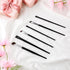 Qianyu 6 Pcs Eyeliner Brushes Fine Angled Precision Makeup Brushes Set Ultra Thin Slanted Flat Angle Eyebrow Brush Sickle Point Eye Line Applicato...