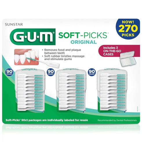 GUM - 6325A Soft-Picks Original Dental Picks, 270 Count...