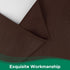 Biscaynebay Wrap Around Bed Skirts for Queen Beds 15" Drop, Brown Adjustable Elastic Dust Ruffles Easy Fit Wrinkle & Fade Resistant Silky Luxuriou...