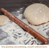 Aisoso French Rolling Pin, 17.7 Inches Wood Rolling Pin for Baking Extra Long Thickened, Classic Wooden Dough Roller for Fondant Pizza Pie Crust C...