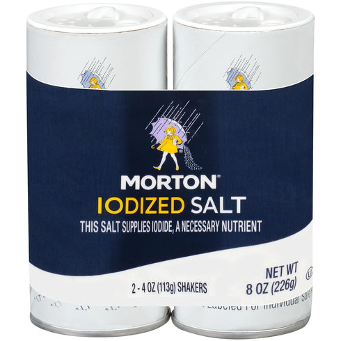 Morton Iodized Salt Shakers - 2 CT...