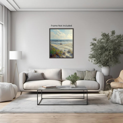 Posterizer 1 pcs-coastal landscape in classic oil painting style 5-Collectibles & Fine Art-Landscape & Nature Art-Gift for Men Women Teens- unfram...