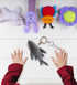 Puzzled Shark Plush Keychain Stuffed Animal Toy - Soft Fur Ocean Life Animal Grey Shark Charm Keyring, Cute Decorative Plush Toy Accessory Fun Bud...