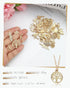JIALEEY Wholesale Bulk 50PCS Mixed Gold Charms Pendants DIY for Necklace Bracelet Jewelry Making and Crafting...