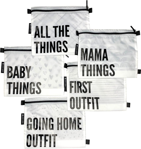 Lucky Love Hospital Bags For Labor and Delivery, Diaper Bag Organizing Pouches and Hospital Bag Essentials For Mom...