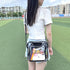 Clear Crossbody Bag Stadium Approved, Clear Messenger Shoulder Bag with Adjustable Strap for Work, Concerts, Sports Events...