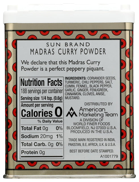 Sun Brands Madras Curry Powder, 4 oz...