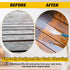2 Pcs Stainless Steel Teak Scrub 304 Stainless Steel Wool Scrubber Rust Resistant Steel Wool Pad for Teak Furniture Care, Cleaning Dishes, Pots, P...
