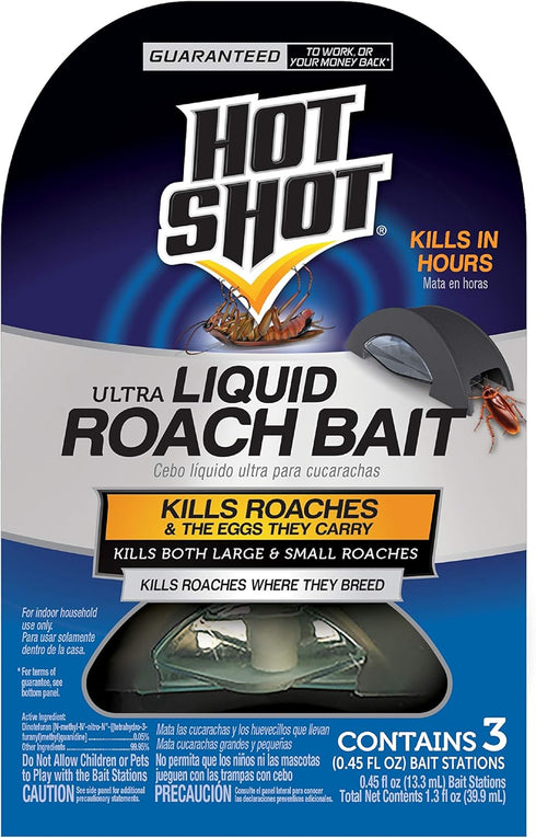 Hot Shot Ultra Liquid Roach Bait, 3-count...