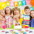 Panelee 72 Pcs Happy Birthday Pencils and Greeting Cards Set Colorful Printed Birthday Pencils Bulk Birthday Certificates Happy Birthday Pencils w...