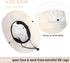 Women's Sun Hat with Ponytail Hole Sun Shade Hat UV Protection Foldable Mesh Wide Brim Beach Fishing Hat for Women...