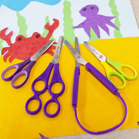 Ashton and Wright - Self-Opening Scissors with Protective Guard - Purple - Ambidextrous...