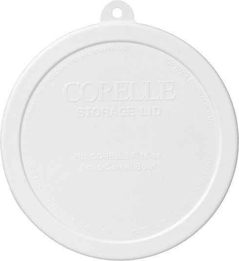 Corelle 418-PC White Cereal Bowl Plastic Lid (2-Pack)...