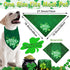St Patrick's Day Dog Costume 3Pack Pet Clothe Leprechaun Top Hat Reversible Dog Bandana Dress for Meidum Dogs Cat Irish Festive Outfit Accessories...
