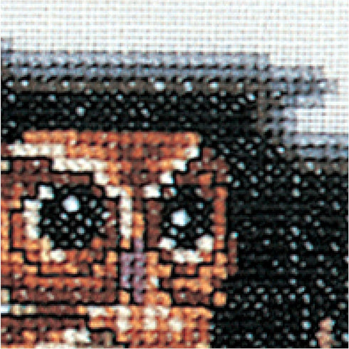 Thea Gouverneur - Counted Cross Stitch Kit - Owl - Aida - 16 count - Embroidery Kit for Adults - DMC Embroidery Threads and other Cross Stitch Sup...
