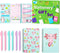 Axolotl Sticky Note A5 Notebooks Pens Stationery Set - Axolotl Self-Stick Notes Pads Spiral Notebooks Black Gel Ballpoint Pens Back to School Offi...