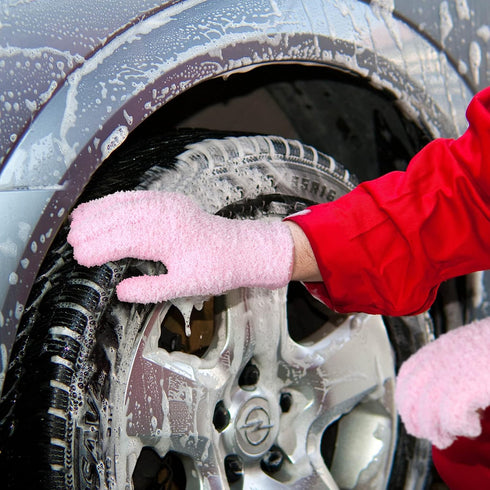 Bencailor 4 Pairs Microfiber Dusting Gloves Washable Reusable Cleaning Gloves Mittens for Plants House Cleaning Car Blinds...