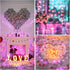 JMEXSUSS 4 Pack 50 LED Pink Fairy Lights Battery Operated, 16.1ft Christmas Fairy Lights Indoor Outdoor Waterproof, Pink String Lights for Bedroom...