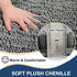 Arotive Luxury Chenille Toilet Rugs U-Shaped, Extra Soft Thick Absorbent Toilet Mat, Non-Slip Shaggy Plush Contour Bathroom Rugs, Machine Wash Dry...