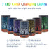 EQUSUPRO Essential Oil Diffuser 150ml Metal Aromatherapy Oil Diffuser Ultrasonic Cool Mist Diffuser with Auto Shut-Off Protection,7 Colors Changed...
