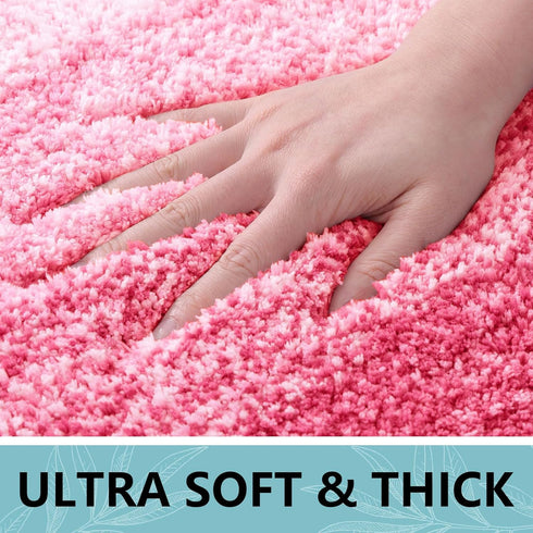 Arotive Microfiber Bathroom Rugs, Shaggy Soft and Absorbent Bath Rug, Non-Slip, Thick Plush Bathroom Mat, Machine Washable Dry Bath Mats for Bathr...