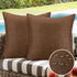 OTOSTAR Set of 2 Waterproof Outdoor Throw Pillow Covers 20x20 Inch Garden Patio Decorative Pillow Cases Square Outdoor Pillows Pillow Covers Cushi...