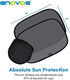 2-Pack Car Window Shades by Enovoe - 19 x 12 in Side Window Cover for SUVs, Sedans, and Trucks - Protects Baby from UV Rays and Glare - Cling Desi...