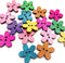 100PC Wood Sewing Buttons, Flower Buttons with 2 Holes Buttons for Sewing DIY Craft Decorative, 20mm x 19mm(6/8" x 6/8")...