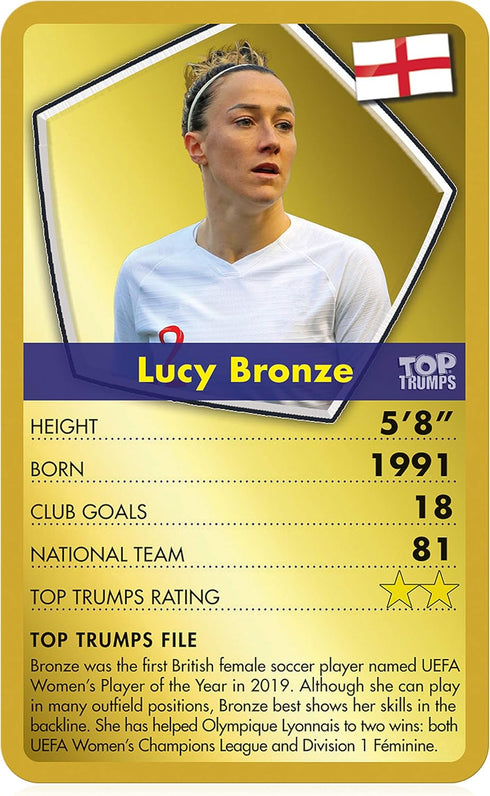 Top Trumps Card Game Stars of Womens Soccer - Family Games For Kids and Adults - Learning Games - Kids Card Games for 2 Players and more - Kid War...