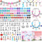 180 Pcs Unicorn Mermaid Crafts Charm Bracelet Kit for Girls - DIY Jewelry Making Supplies with Beads, Pendants, Cords for Teens...