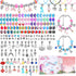180 Pcs Unicorn Mermaid Crafts Charm Bracelet Kit for Girls - DIY Jewelry Making Supplies with Beads, Pendants, Cords for Teens...