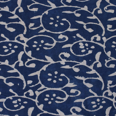 Trade Star 3 Yard Indigo Block Print Fabric for Dressmaking Indian Floral Print Fabric for Crafting 100% Cotton Fabric by The Yard Beautiful Dress...