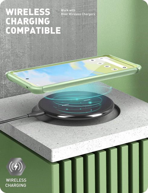 i-Blason Ares Series Designed for Google Pixel 6 Case (2021), Dual Layer Rugged Clear Bumper Case Without Built-in Screen Protector (MintGreen)...