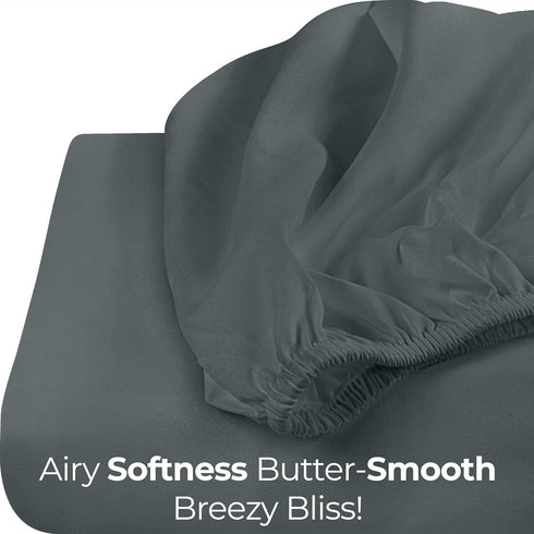Utopia Bedding Queen Fitted Sheet - Bottom Sheet - Deep Pocket - Soft Microfiber - Shrinkage and Fade Resistant - Easy Care -1 Fitted Sheet Only (...