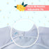 Little Dimsum Toddler Feeding Smocks Baby Waterproof Bib with Crumb Catcher Pocket Short Sleeve Adjustable Baby Bib, Pack of 2 Colors Flower Sets...