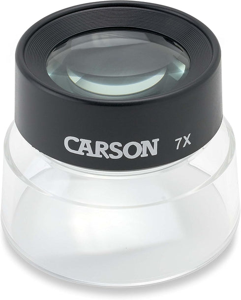Carson LumiLoupe 7x Pre-Focused Stand Magnifier Loupe (LL-77)...
