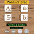 3 Inch Alphabet Letter Stencils, 65 Pcs Reusable Plastic Letter Number Symbol Interlocking Drawing Template Kit for Painting on Wood, Wall, Fabric...