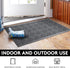 MATALL Front Door Mat 2 Pack Indoor and Outdoor Welcome Mat, Absorbent and Drain Away Water Heavy Duty Entryway Doormat for Front Back Doors, Laun...