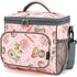 FlowFly Insulated Reusable Lunch Bag Adult Large Lunch Box for Women and Men with Adjustable Shoulder Strap,Front Zipper Pocket and Dual Large Mes...