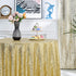 Hahuho 50 inch Round Sequin Tablecloth Gold, Glitter Tablecloth for Bridal Shower Decorations, Birthday, Wedding, Dessert, Banquet?50 inch Round, ...