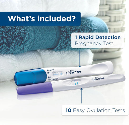 Clearblue Ovulation Complete Starter Kit, 10 Ovulation Tests and 1 Pregnancy Test...