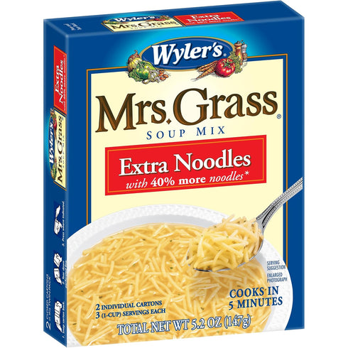 Wyler's Mrs. Grass Extra Noodles Soup Mix, 5.2 oz Box...
