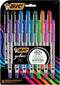 BIC Gel-ocity Smooth Stic Gel Pen, Medium Point (0.7mm), Assorted Colors, 14-Count, Vibrant and Smooth Gel Ink Pens...